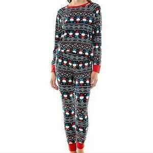 Jaclyn Intimates Santa Gnome PJ Set Kids Size M